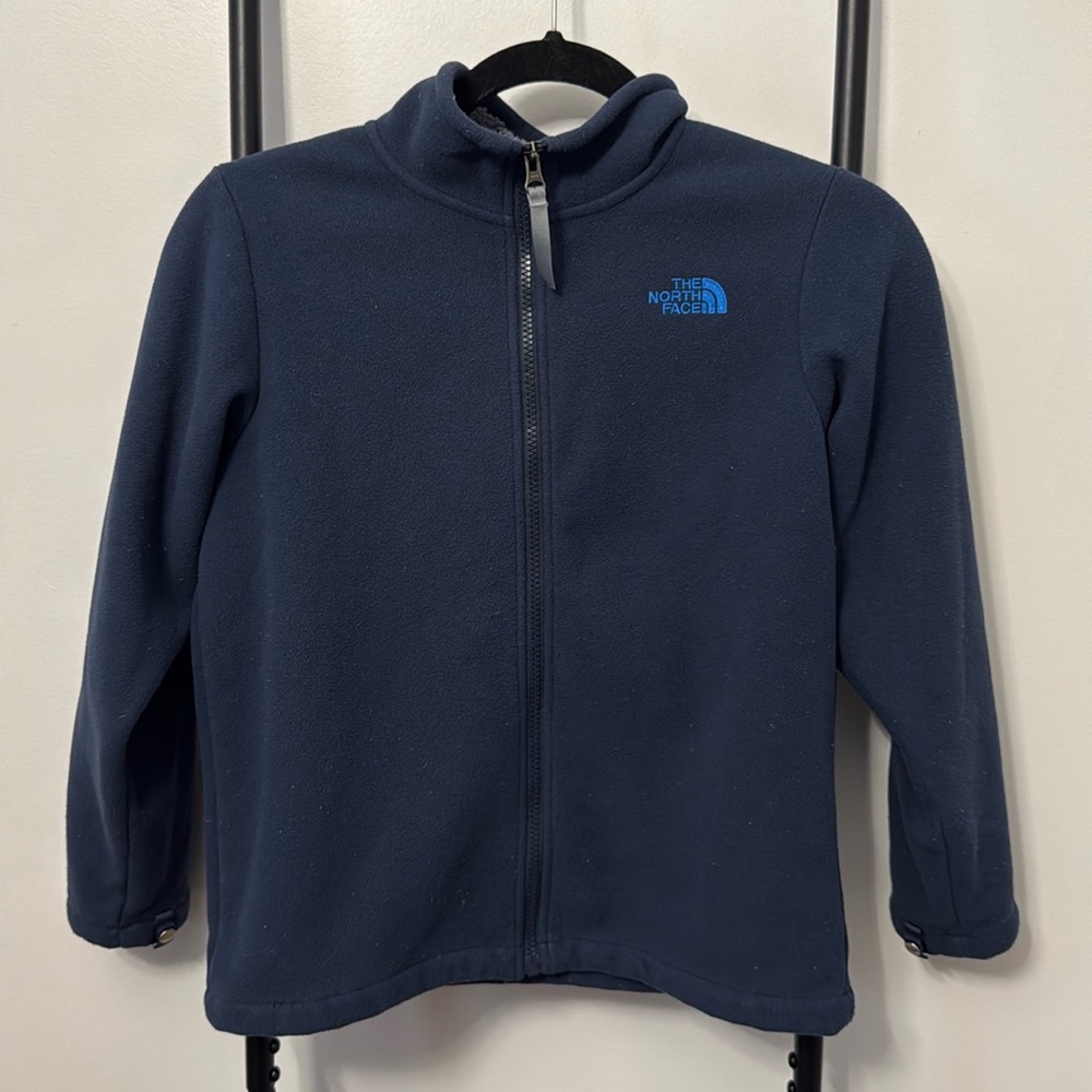 The North Face Blue Full Zipper Jacket Warm Boys Size M /10-12/